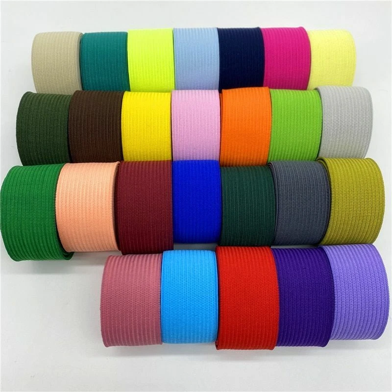 2yards lot 20 25mm Multicolor Rubber Band Stretchy Rope Elastic Ribbon Apparel S