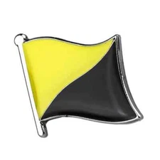 Anarcho-capitalist Flag lapel pin - NEW - punk anarchy libertarian ancap
