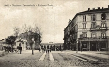 ASTI CITTÀ - Stazione Ferroviaria e Palazzo Bosia - VG - V037