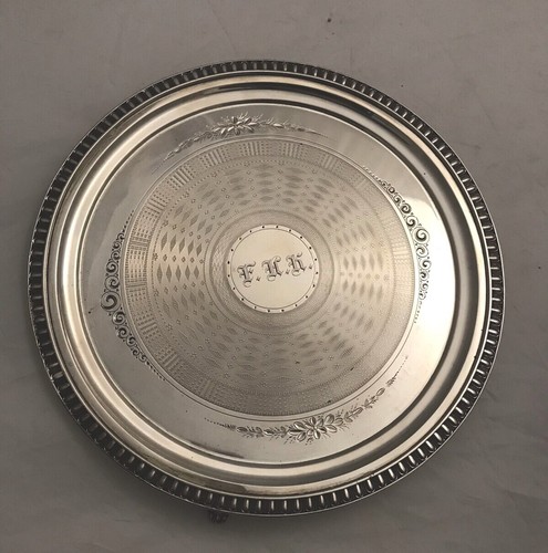 Tray Coin Silver Bigelow Bros & Kennard Salver American - 第 9/9 張圖片