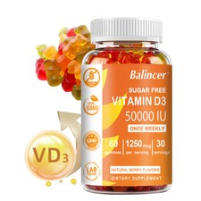 Vitamin D3 50000 IU Softgels With High Potency Strong Bones Sugar Free