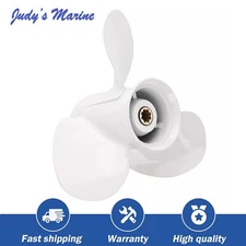 9.25x11 Outboard Propeller For Yamaha 2/4-Stroke 9.9HP 15HP 20HP 8 Spline Tooth