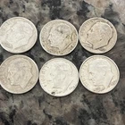 [6] Roosevelt Dimes Circulated 90% silver