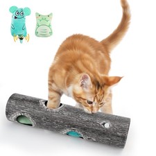 Interactive Cat Puzzle Toys for Indoor Cats, Hide Seek Funny Cat Toys with Pl...