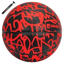 Fantom Rubber Basketball & Pump (Graffiti Series)- Official Size 7 (29.5”) St...