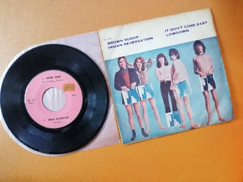 THE ROLLING STONES [ BROWN SUGAR ] VINTAGE 7" RECORDS THAILAND EDT + RINGO STARR