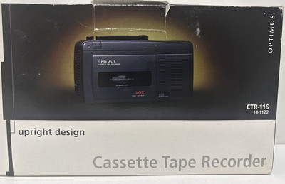 Optimus CTR-116 Full Size Cassette Recorder Player Voice Activated -Brand New