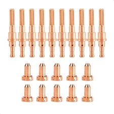 10pcs 9-8210 Tip & 10pcs 9-8215 Electrode 60A Nozzle for Cutmaster 52 Thermal...