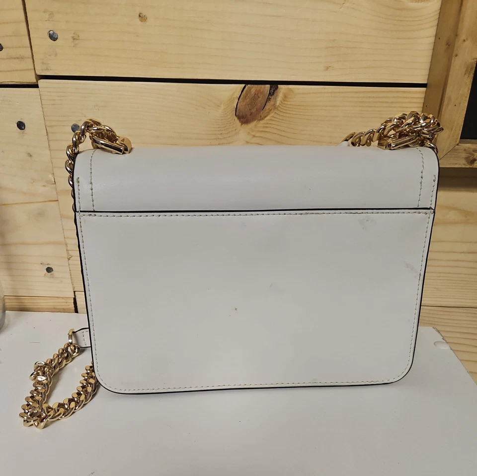 New Michael Kors Purse (Heather) White with Gold hardware - Image 2 of 4