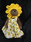 Vtg 1993 TY Beanie Baby Susannah Sunflower Bear Jointed Plush Attic Collection
