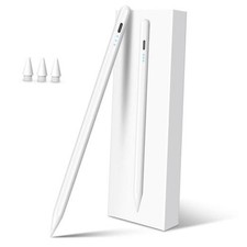 iPad Pencil for 2018-2026, Plam Rejection Stylus Pen for iPad  Apple White