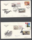 CANADA AND ALBERTA DUCK STAMPS SIGNED BOTH ARTISTS FDC FIRST DAY COVERS 1994-97