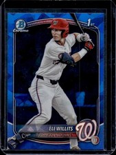 2025 Bowman Draft Sapphire Eli Willits Chrome 1st Prospect #BDC-1 Nationals