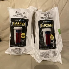 2- New Zero Water 5 Stage Replacement Water Filter Brand Unopened Package Sealed