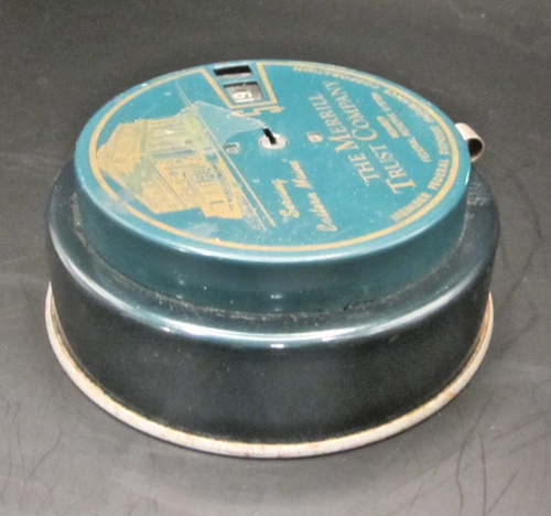 Vintage Add-O-Bank Coin Bank The Merrill Trust Co. Serving Eastern Maine, No Key - 第 3/5 張圖片