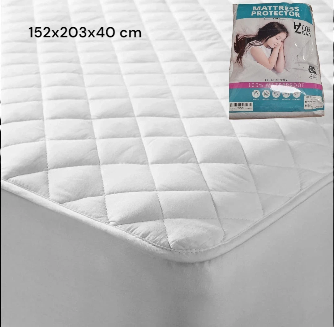 Mattress Protector King HUB ZILLA 152x203x40 CM Eco 100% Waterproof