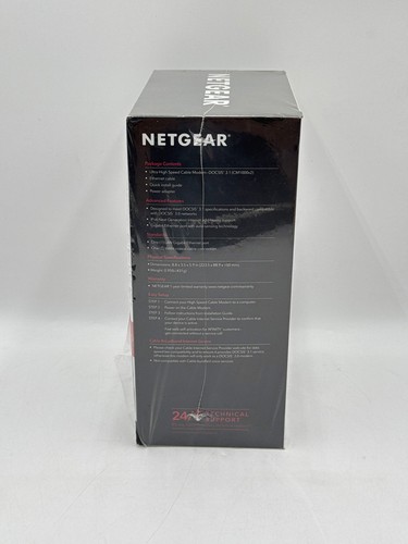 NETGEAR CM1000-100NAS High-Speed Cable Modem - Black - Bild 4 von 6