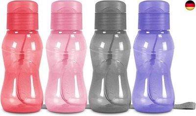MILTON 4 Stück Kinder-Wasserflaschen, 170 ml, kein Auslaufen, tragbare kleine 