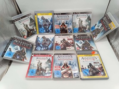 PS3 Assassin's Creed Sammlung Konvolut 12 Spiele II III Brotherhood Revelations 