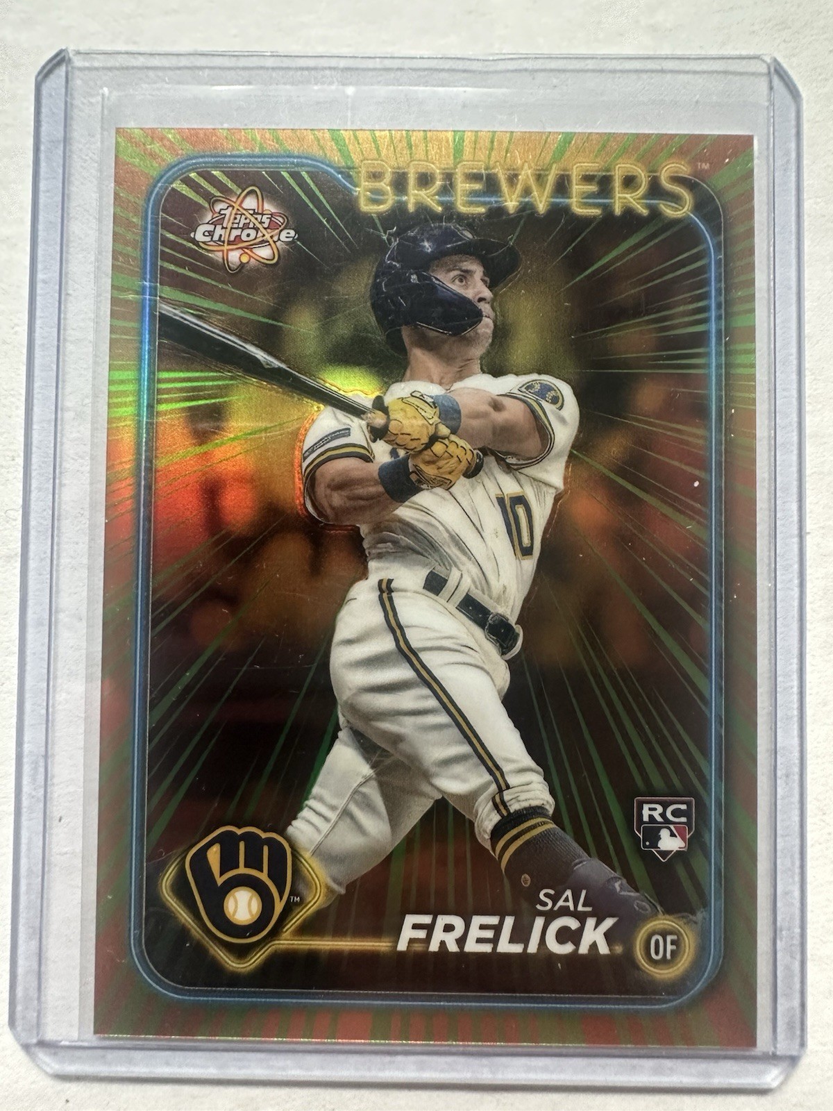 2024 Topps Chrome - Radiating Rookies Sal Frelick #RR-2 (RC) Milwaukee Brewers