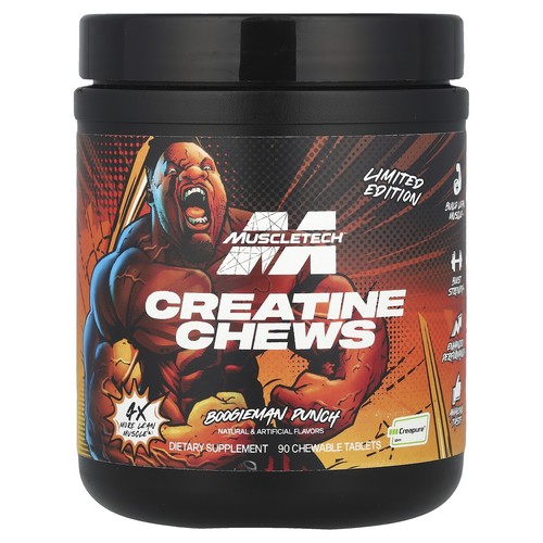 Limited Edition, Creatine Chews, Boogieman Punch, 90 Chewable Tablets (1 g per