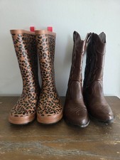 Lot Of 2 Girls Boots Size 2