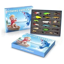 Fishing Lures kit, Bass Fishing Lures for Freshwater, 41 Pcs Young Style