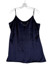 Vintage Delicates Velvet Lingerie Chemise Slip Dress Womens L 90s Fairy FLAW