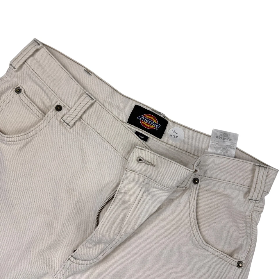 Pantaloncini Dickies uomo man vintage streetwear bianco white summer TG. L - Imagen 2 de 4