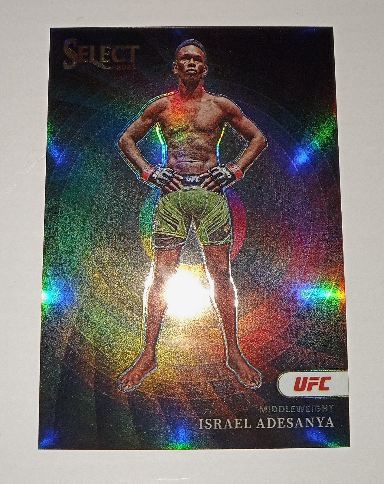 Israel Adesanya 💥🎡 COLOR WHEEL SSP INSERT! 2023 Panini Select UFC