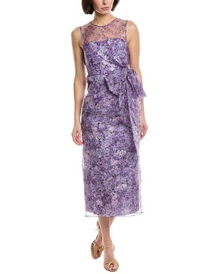 Cinq À Sept Miley Painted Silk Dress Women's