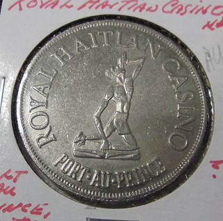 ROYAL HAITIAN CASINO $1 ONE DOLLAR GAMING SLOT TOKEN Port Au Prince HAITI