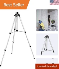 Compact 71-Inch Aluminum Laser Tripod with Adjustable Height for Various Levels