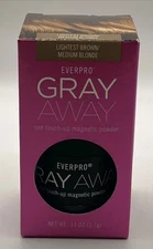 EverPro Gray Away Magnetic Powder Lightest Brown Medium Blonde Root Touch Up NIB