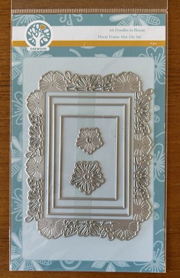 Oakwood A6 Doodles In Bloom - Floral Frame Mat Die Set