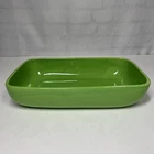 Vintage Haeger USA Lime Peel 3514 Rectangle Pottery Planter Dish MCM