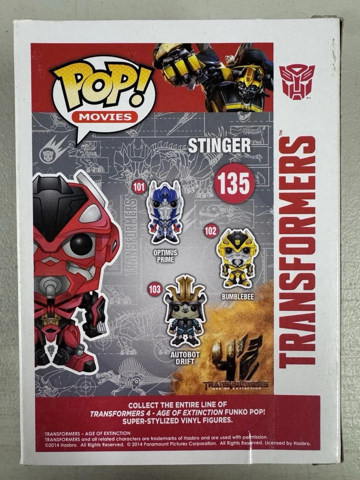 Stinger 135 ~ Transformers 4: Age of Extinction ~ Vinilo Funko Pop + PROTECTOR Foto 3 de 4