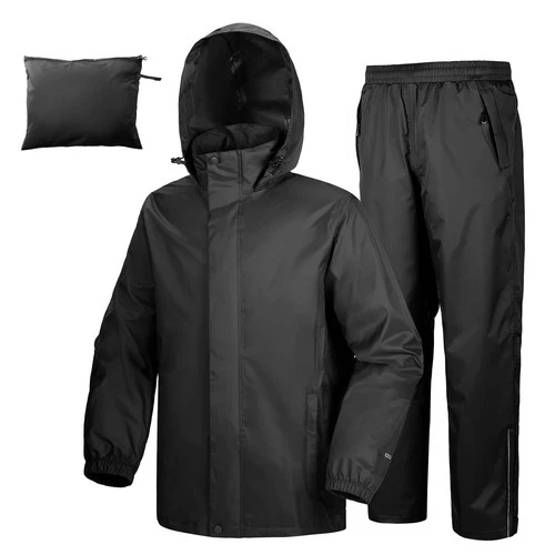 33,000ft Men's Rain Suit Packable Waterproof Lightweight Rain Gear - product listing photo