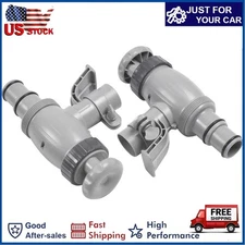 For Above Ground Swimming Pool Hose Adapter & Plunger Valve Kit - 2 Pack