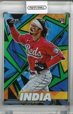 2021 Topps Fire Cincinnati Reds Jonathan India Base Green 107/199