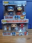 Funko Pop  Civil War Captain America Iron Man Hawkeye Spider Man 2 And 4 Pack