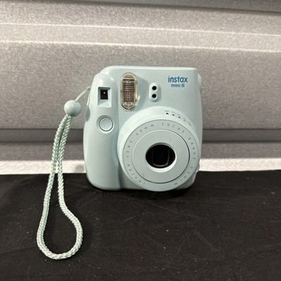 Fujifilm Instax Mini 8 Ice Blue Instant Film Camera With Wrist Strap TESTED 