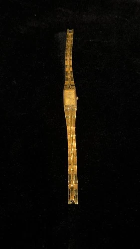 Vintage Seiko Ladies Quartz Watch 2E20-7479 Gold Tone Rectangular Bracelet Japan