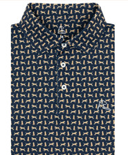 Rhoback American The Goldendoodle Mens Short Sleeve Performance Polo Shirt