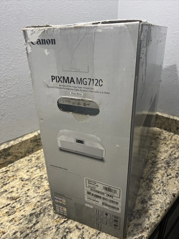 CANON PIXMA MG7120 Wireless All-In-1 Color Inkjet Photo Printer -White NIB - Image 3 of 4