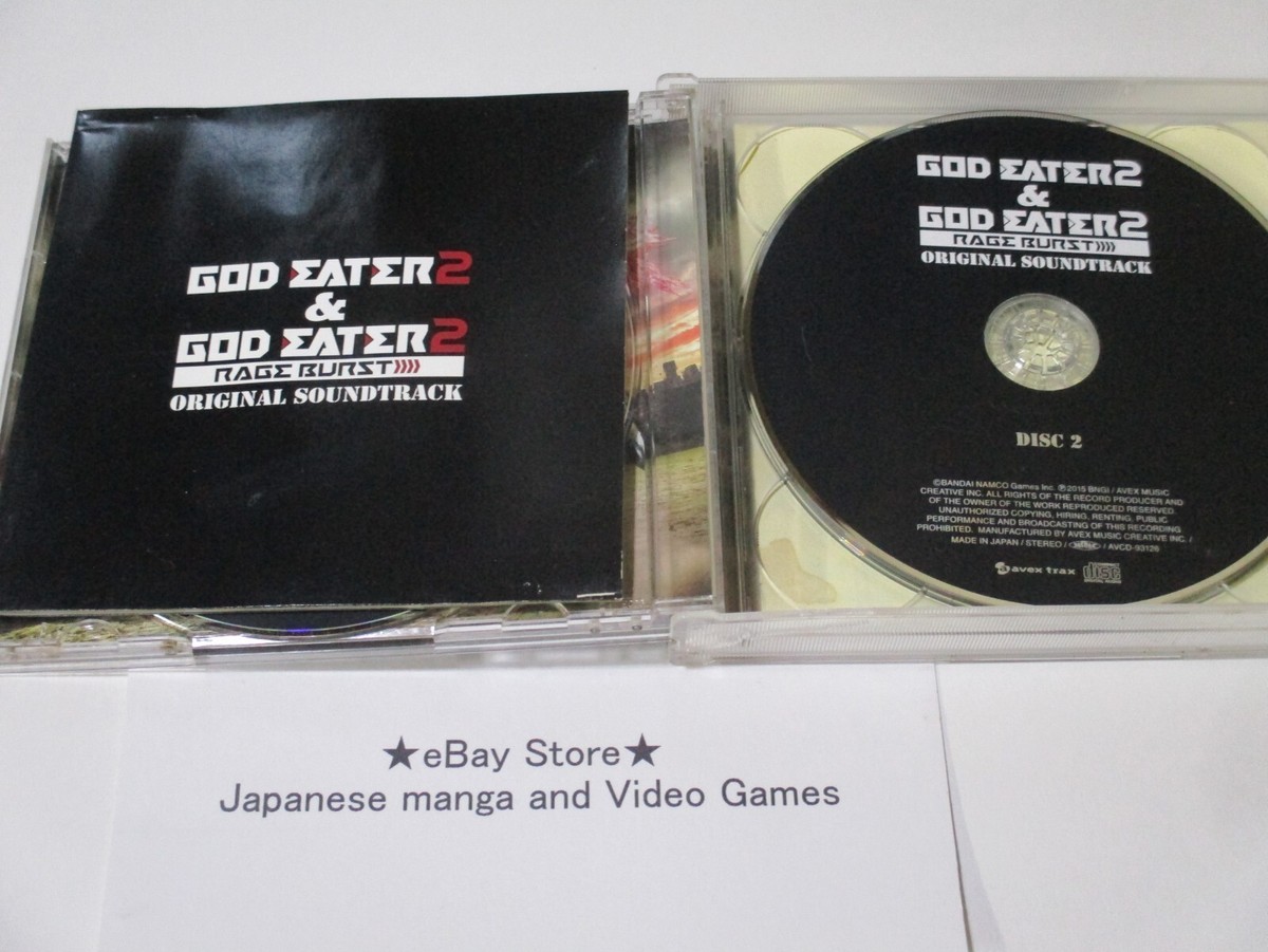 GOD EATER2 & RAGE BURST サウンドトラック　CD＋DVD GOD EATER SOUNDTRACK CD Music GAME 2 & GOD EATER 2 RAGE