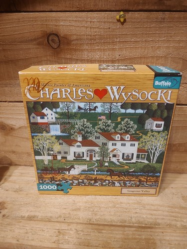 Charles Wysocks "Gingernut Valley" 1000 Teile Puzzle Buffalo, mit Poster