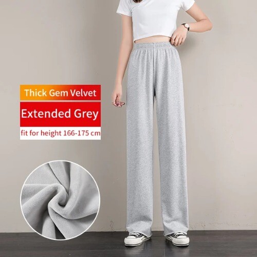 Women's pants female streetwear joggers high waisted Korean Fashion wide leg - Bild 32 von 32