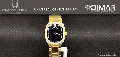 Vintage Universal Geneve 540.591. Electroplated 18K Gold, Cal Ug 39 980.002 Eta