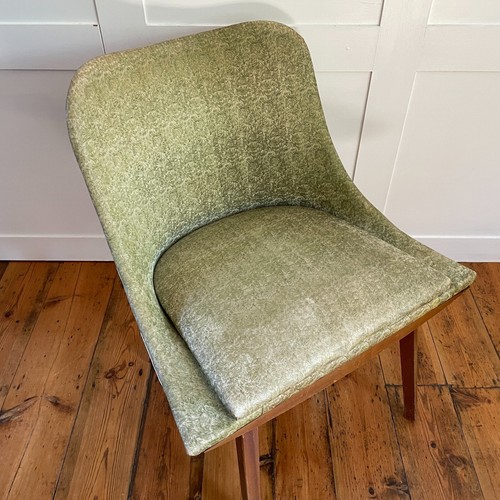 Antique Vintage Retro Wicker Back Chair Seat Wooden Wood Pattern Green Armchair - Picture 6 of 15